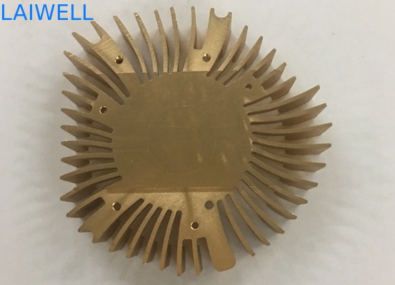 Metal del CNC del aluminio 6061 de Customzied que sella el refrigerador de anodización de la CPU del ordenador portátil del oro