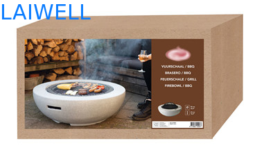 Hoyo portátil de la barbacoa del diseño los 59.5*34.5cm del MGO de la parrilla de acero de piedra de la barbacoa