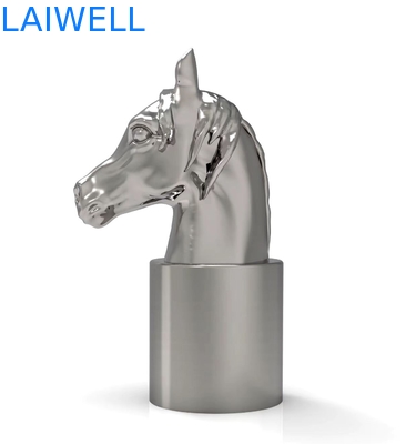 Acabamiento que platea eléctrico de caballo de la cabeza del diseño de perfume de la tapa decorativa de la botella