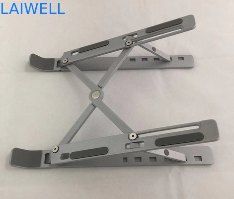 Tenedor de la tableta del SGS Officeworks del soporte del ordenador portátil del metal del gris 245*44*13m m