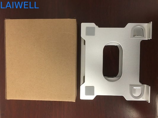 Tenedor plegable de aluminio de plata de enfriamiento de anodización de la tableta del soporte del ordenador portátil de 3.0m m