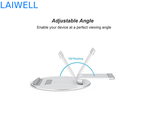 Tenedor ergonómico plegable delgado del teléfono móvil del soporte del ordenador portátil del metal de 147*147m m