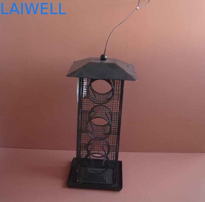 Laser que graba la resistencia de Squirre del alimentador de Logo Galvanized Black Metal Bird