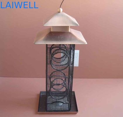 Laser que graba la resistencia de Squirre del alimentador de Logo Galvanized Black Metal Bird