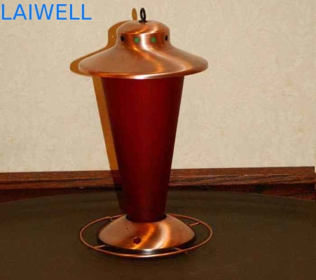 Resistencia decorativa pintada ejecución casera del moho de los alimentadores del pájaro del metal