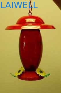 Resistencia decorativa pintada ejecución casera del moho de los alimentadores del pájaro del metal