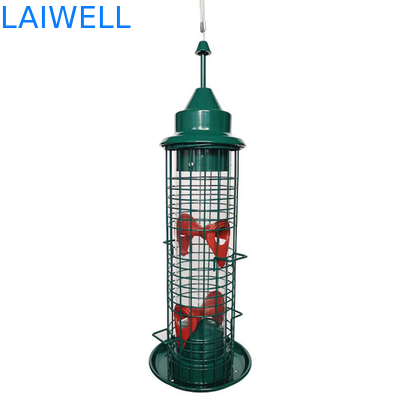 Ardilla anti soldada con autógena verde de Mesh Hanging Bird Feeders Automatic del alambre de acero