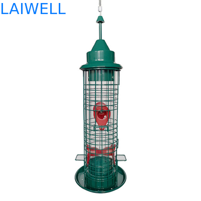 Ardilla anti soldada con autógena verde de Mesh Hanging Bird Feeders Automatic del alambre de acero