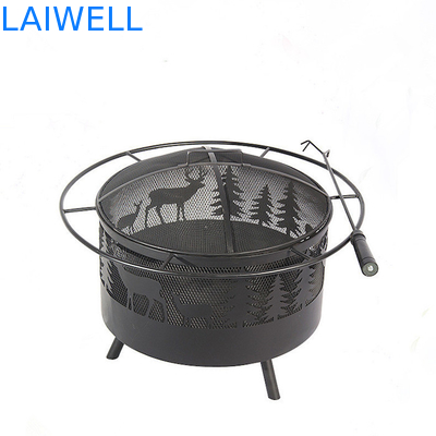 La calefacción del alambre de metal alrededor de la barbacoa de acero inoxidable asa a la parrilla 552*550*550m m