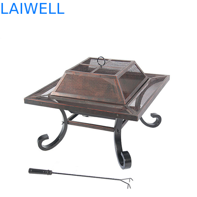 La barbacoa de acero del diseño geométrico del OEM asa a la parrilla la barbacoa Oven Bronze Color