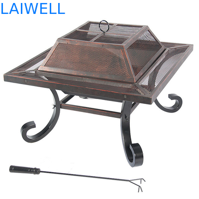La barbacoa de acero del diseño geométrico del OEM asa a la parrilla la barbacoa Oven Bronze Color
