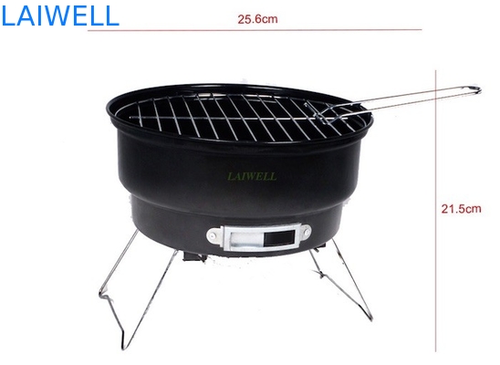 Metal que sella las parrillas de acero Mini Portable Oven al aire libre de la barbacoa de los 25.6*21.5cm