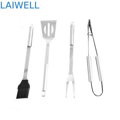 Parrilla de acero inoxidable de la barbacoa de los accesorios 10PCS 304 de la BARBACOA con el caso de aluminio