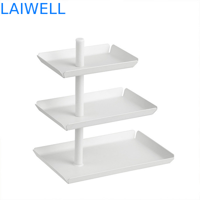 Hierro a prueba de herrumbre que sella la fruta Tray Metal Houseware Luxury de tres capas
