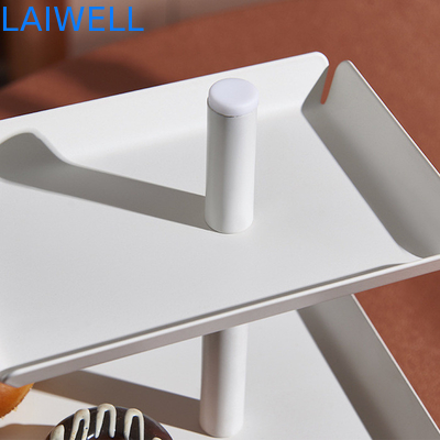 Hierro a prueba de herrumbre que sella la fruta Tray Metal Houseware Luxury de tres capas