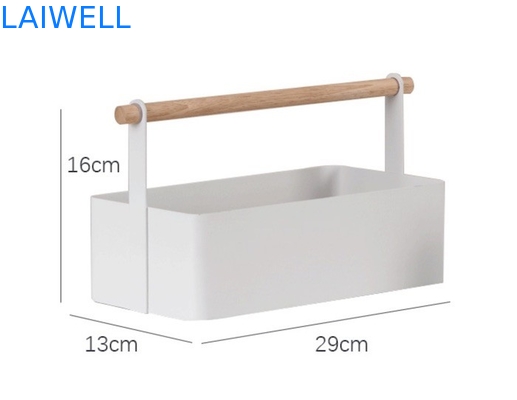 El polvo blanco cubrió la caja de almacenamiento cosmética del hierro de los electrodomésticos del metal del 19cm