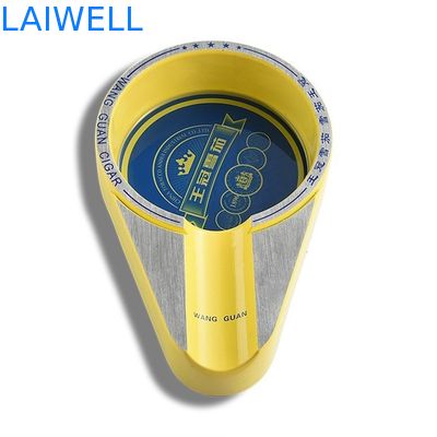 Cenicienta de bolsillo de color gris clásico personalizado para los amantes de los cigarros y los cigarrillos con logotipo grabado con láser