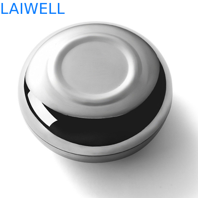 Cenicero portátil antiguo de plata brillante del 12cm Mini Pocket Ashtray Doughnut Shaped