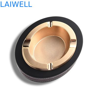 Cenicienta de bolsillo de metal de aleación de zinc a medida con acabado personalizado para soporte de cigarrillos