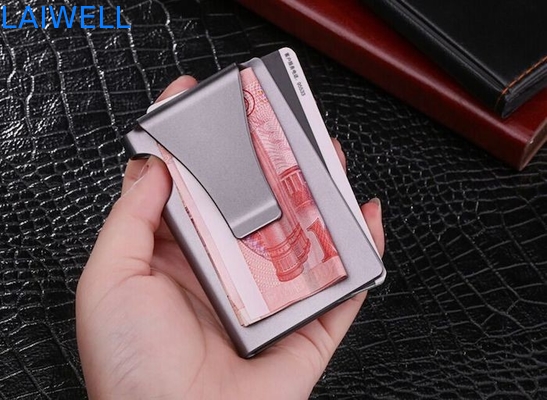 Cartera de aluminio multifuncional del clip del efectivo del portatarjetas de la cartera del SGS de la moda