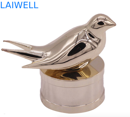 Botellas de perfume de aleación de zinc modernas y de moda con diseño de pájaro personalizado para fragancias de alta gama