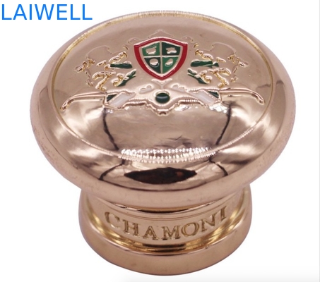 Productos de la aleación del cinc del OEM Logo Printing Perfume Bottle Lid