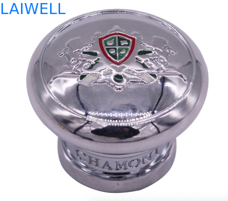 Productos de la aleación del cinc del OEM Logo Printing Perfume Bottle Lid