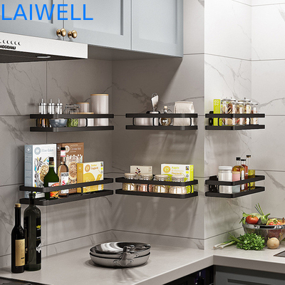 201 organizador montado en la pared de acero inoxidable del condimento de los artículos de cocina 25cm-40cm
