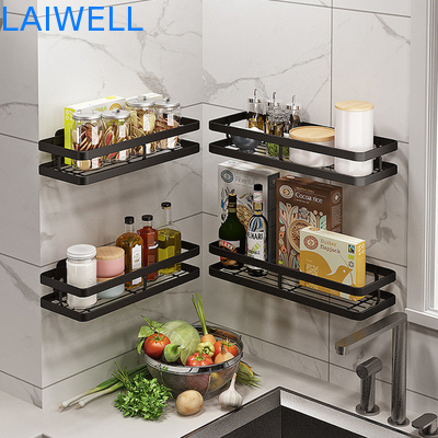 201 organizador montado en la pared de acero inoxidable del condimento de los artículos de cocina 25cm-40cm