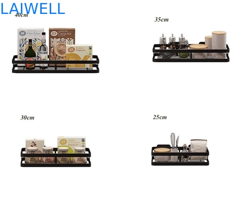 201 organizador montado en la pared de acero inoxidable del condimento de los artículos de cocina 25cm-40cm