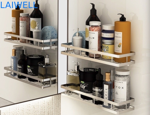 201 organizador montado en la pared de acero inoxidable del condimento de los artículos de cocina 25cm-40cm