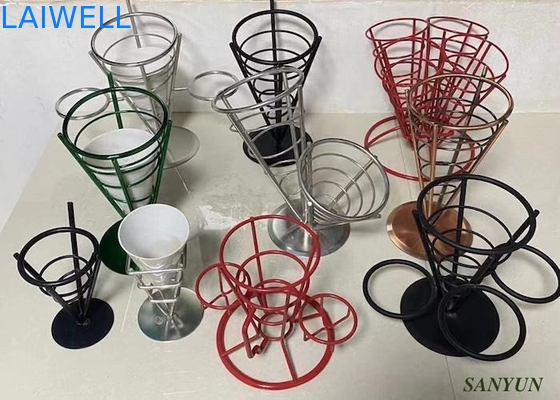 Organizador pintado artículos de cocina de acero inoxidable práctico moderno del alambre de metal