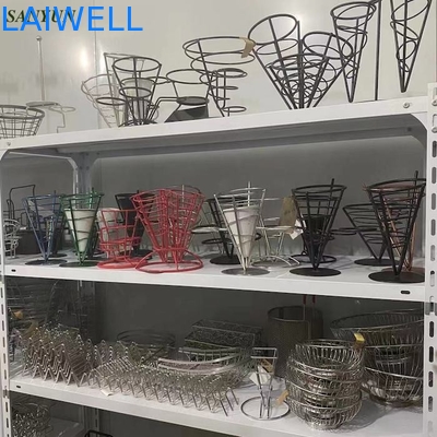 Organizador pintado artículos de cocina de acero inoxidable práctico moderno del alambre de metal