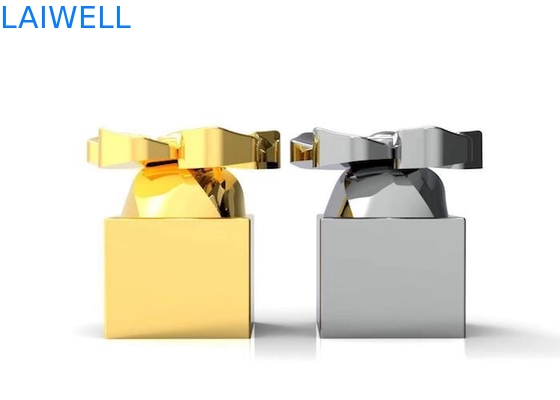 Cápsulas de plata de perfume que platean con el laser que graba el logotipo