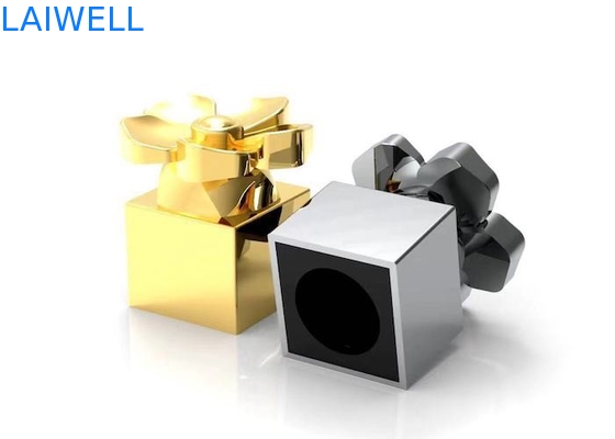 Cápsulas de plata de perfume que platean con el laser que graba el logotipo