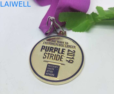 A presión la medalla del metal de la fundición que pule con chorro de arena la medalla de la aleación del cinc con el esmalte suave