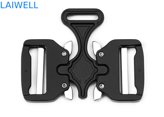 El negro unisex táctico de la hebilla del cinturón del metal del parte movible doble plateó 38M M