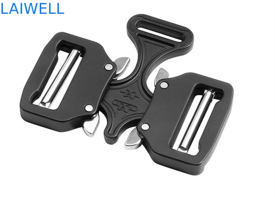El negro unisex táctico de la hebilla del cinturón del metal del parte movible doble plateó 38M M