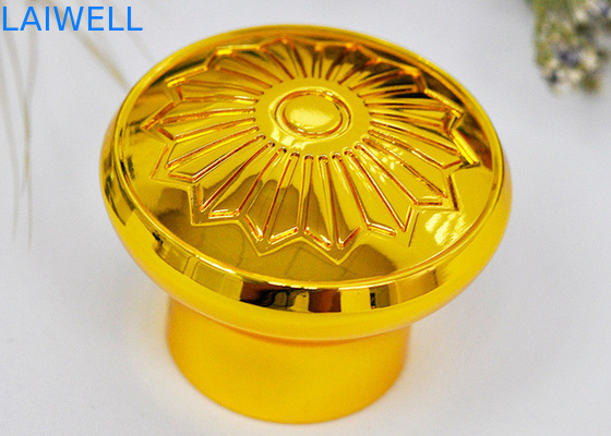 Tapones de perfume de aleación de zinc con revestimiento de color dorado fundido a presión de metal profesional personalizado con interior de 17,2 mm