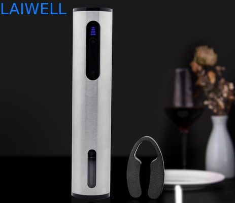 Color plata eléctrico recargable de lujo del abrelatas del vino SS304