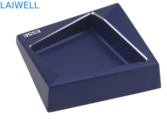 Diseño de geometría creativa personalizable Proceso portátil de fundición por inyección de aluminio Revestimiento de metal azul Cenicienta de bolsillo