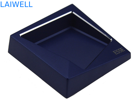 Galjanoplastia portátil de aluminio de la geometría del cenicero del bolsillo de la fundición a presión del azul