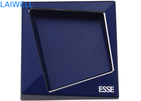Galjanoplastia portátil de aluminio de la geometría del cenicero del bolsillo de la fundición a presión del azul