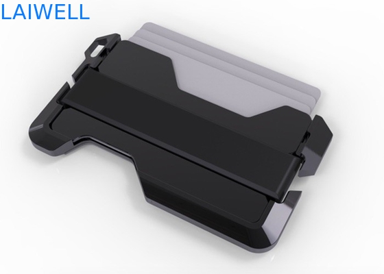 63 * 95MM Multifunción de plata anodizante RFID bloqueo de aluminio cartera de tarjeta de crédito