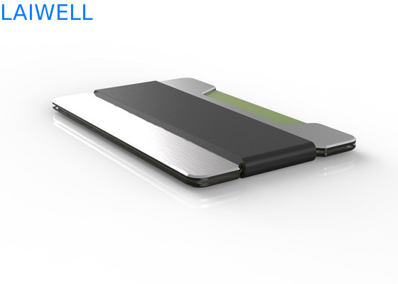 63*95*15mm personalizado multifunción Rfid cepillo antirrobo de aluminio creativo titular de tarjeta de crédito