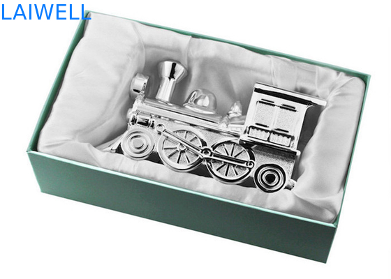OEM de plata clásico del banco de moneda del tren de la aleación del cinc que platea 145*55*85m m