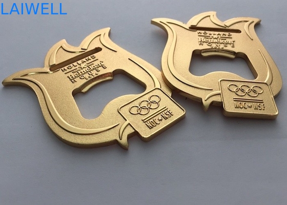 Color oro 2 de 2.0M M en 1 galjanoplastia olímpica del deporte del abrebotellas de la medalla