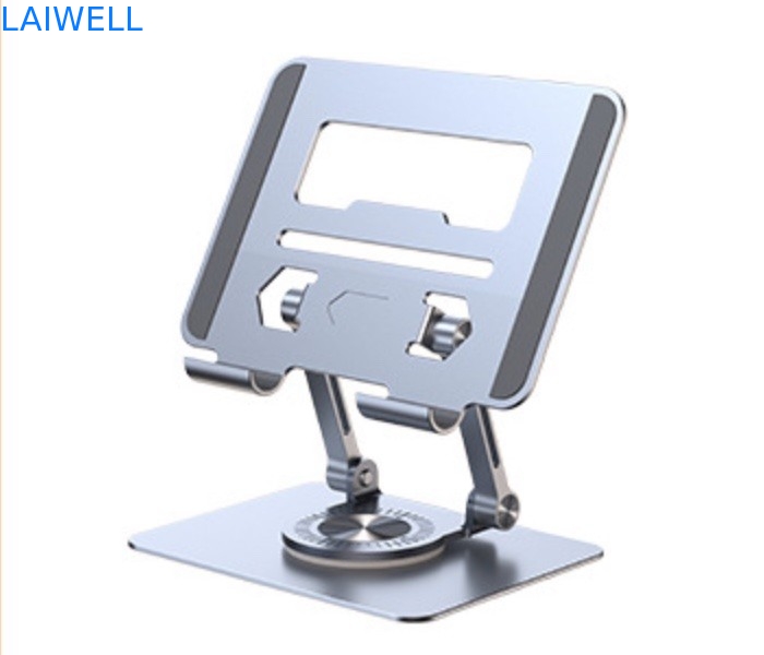 Tenedor de plata portátil del ordenador portátil de la rotación de 360 grados para las pantallas de hasta 17 pulgadas