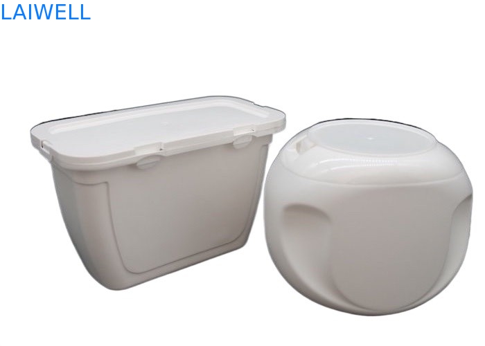 Caja de almacenamiento detergente durable de la botella de los envases de plástico del color del lavadero de la caja blanca PE del gel
