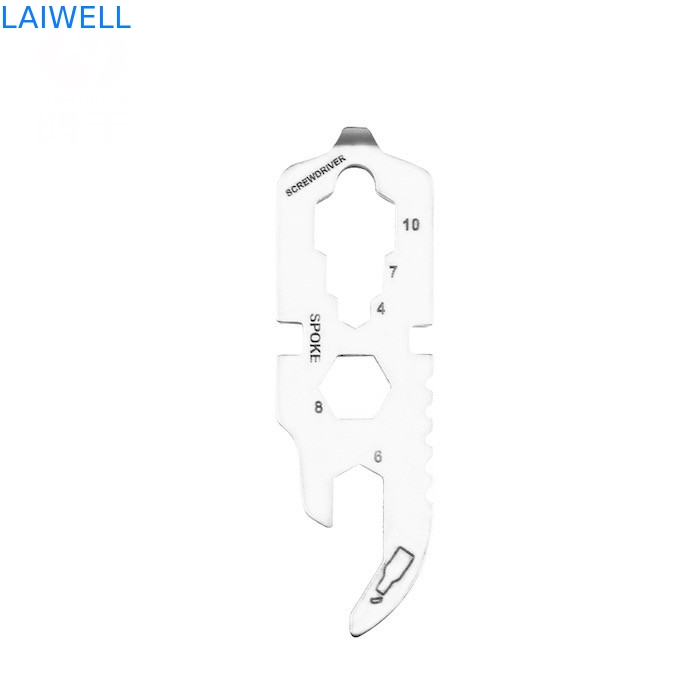 Acero inoxidable 420 60MM Multipropósito EDC Tarjeta de herramientas de precisión de arena de plata abertura de botellas de metal